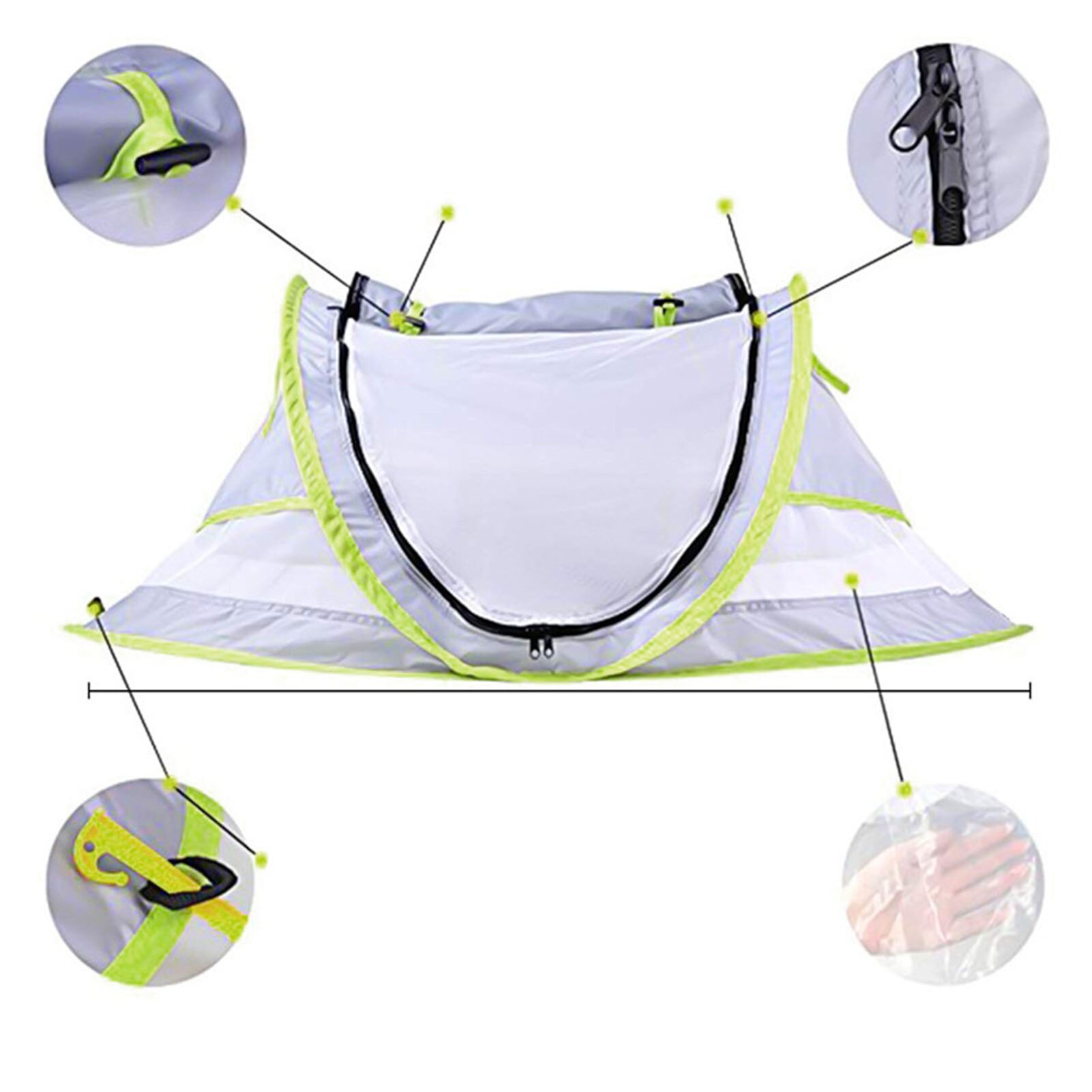 Cheap Goat Tents Baby Beach Tent Portable Summer UV protecting Shelter Children Beach Pool Playing House Waterproof Pop Up Awning Tents Dropship Tents 
